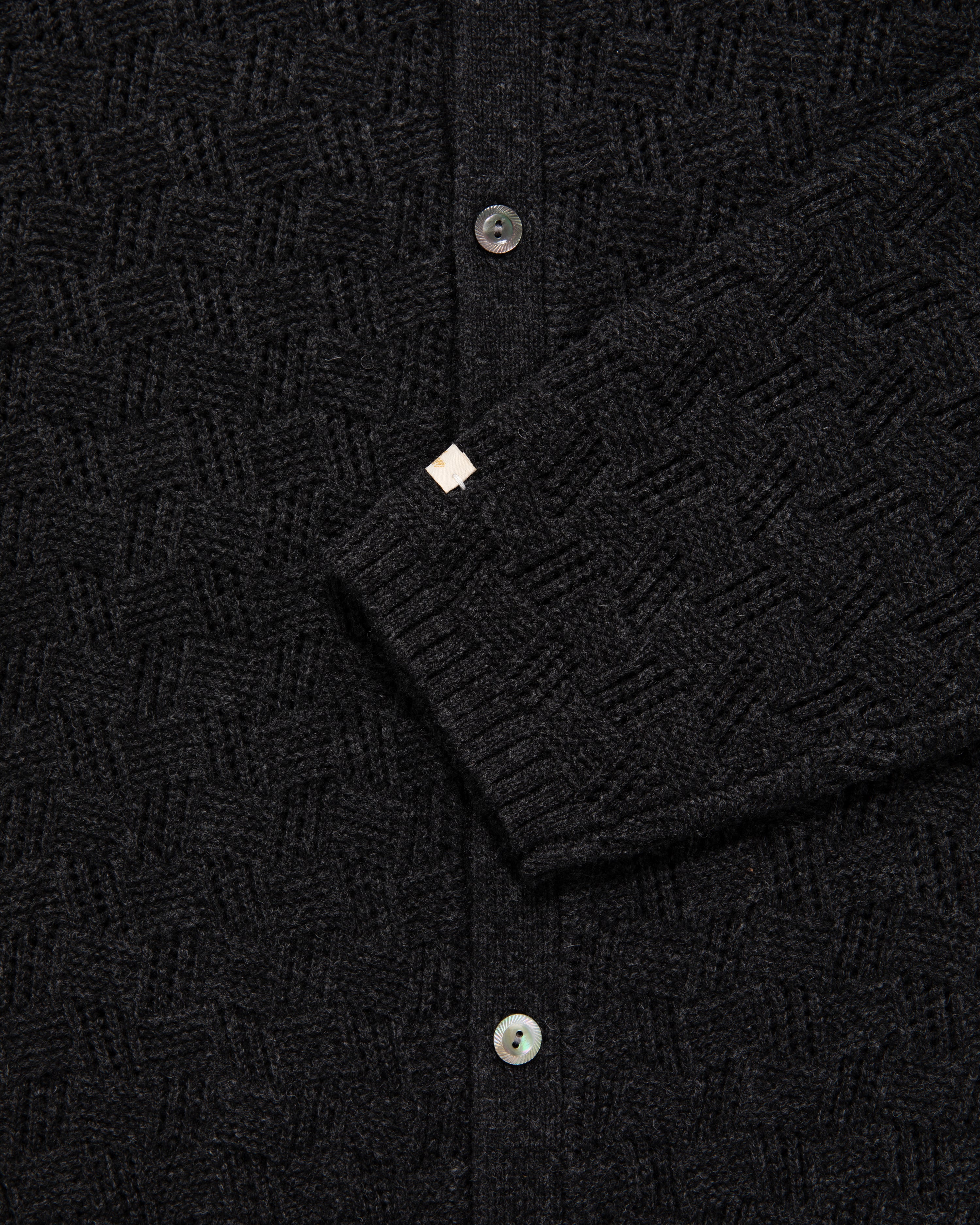 Jacquard Polo Cardigan