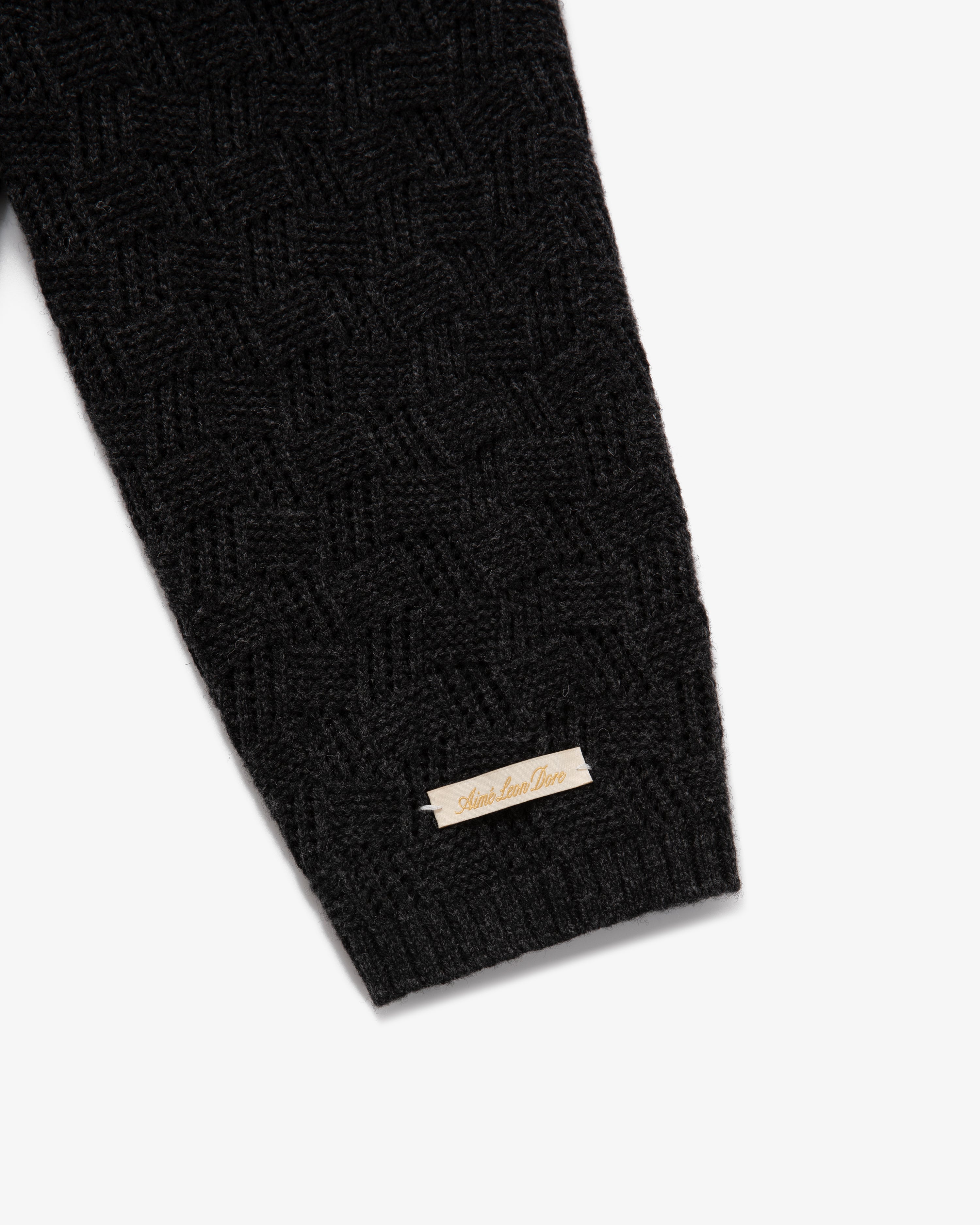 Jacquard Polo Cardigan