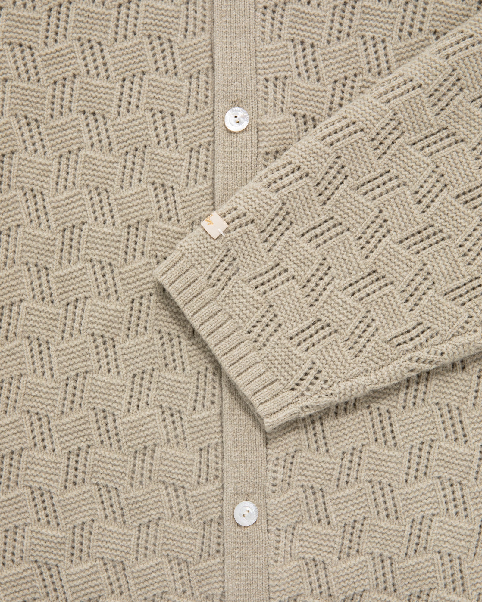 Jacquard Polo Cardigan