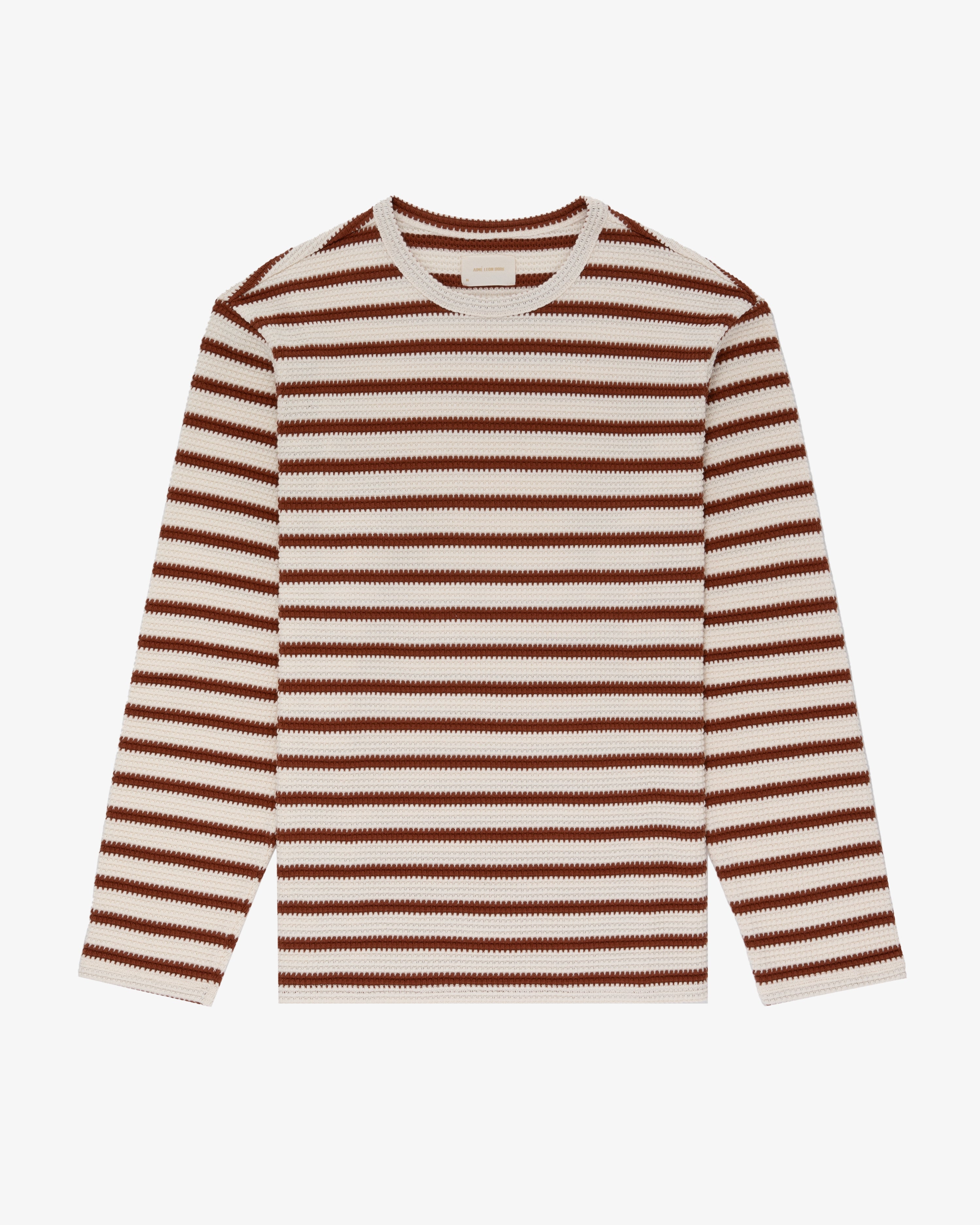 Striped Jacquard Long-Sleeve Tee