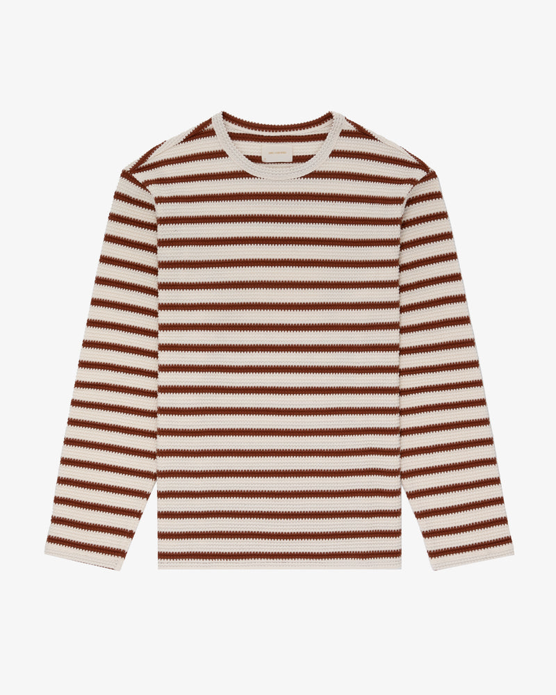 Striped Jacquard Long-Sleeve Tee