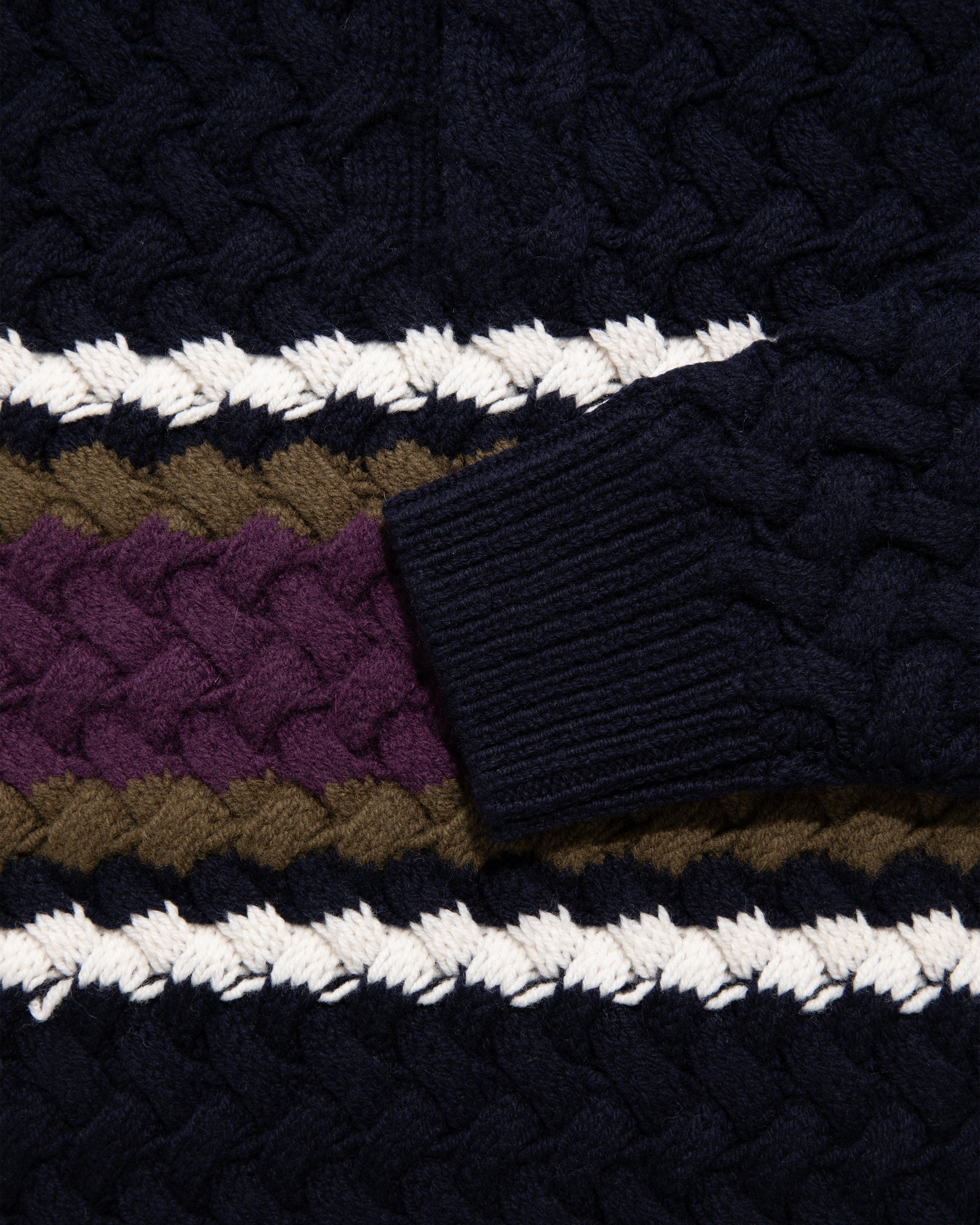 Basketweave Knit Rugby