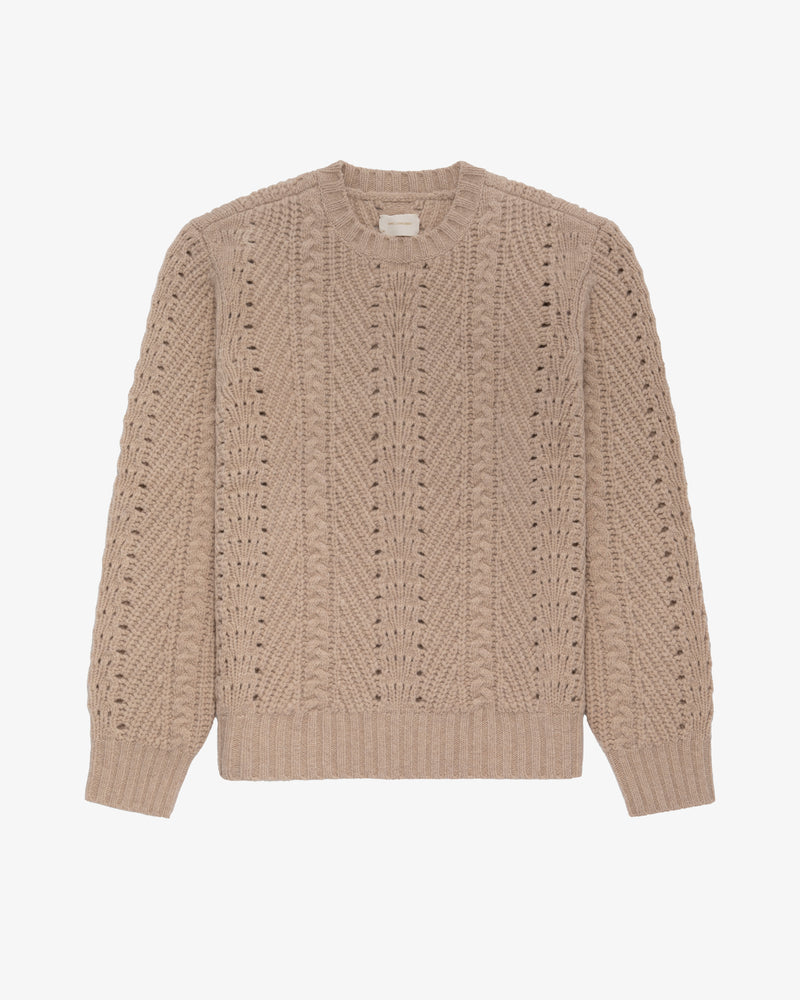 Cable Knit Crewneck Sweater