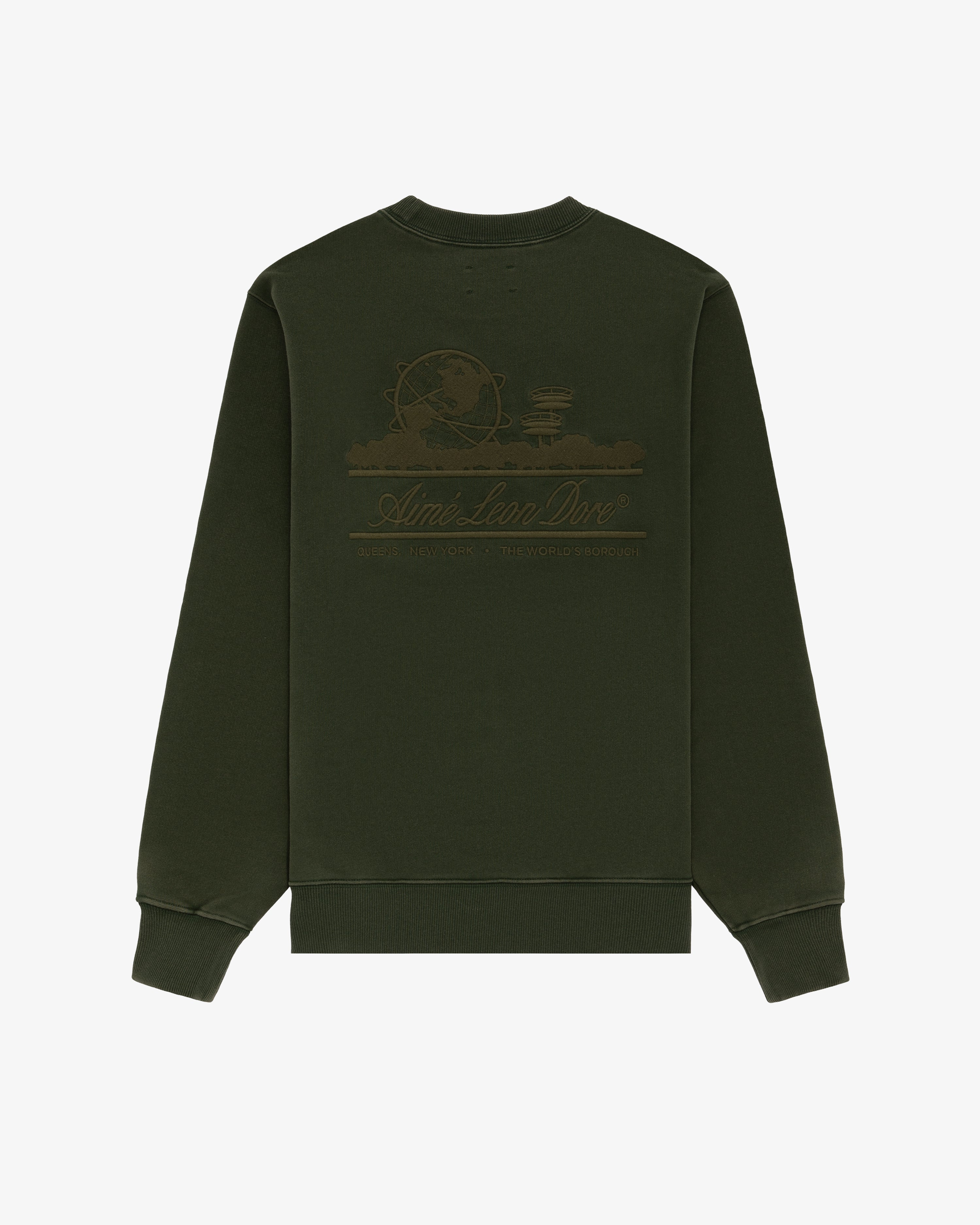 Tonal Unisphere Crewneck Sweatshirt Aime Leon Dore