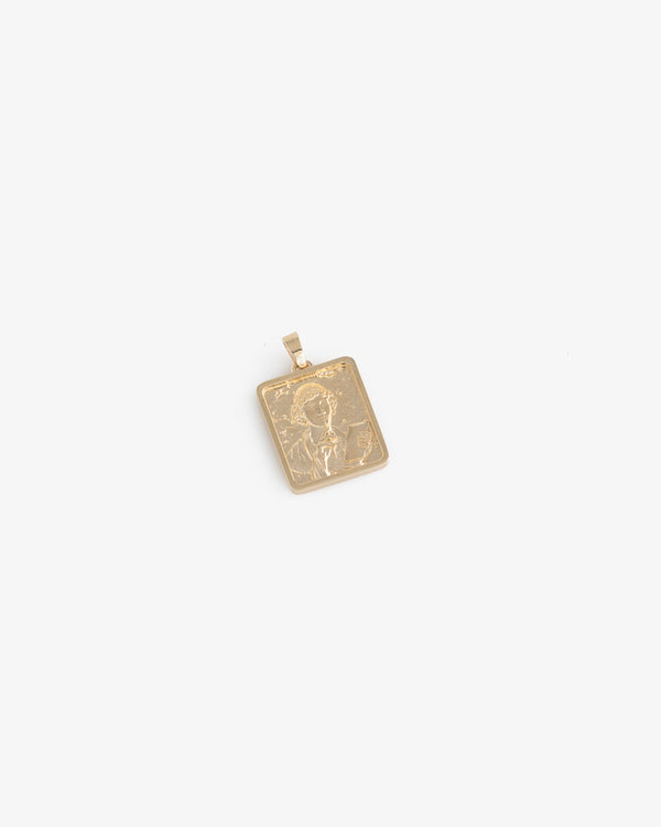 14Kt Gold Sappho Poet Pendant