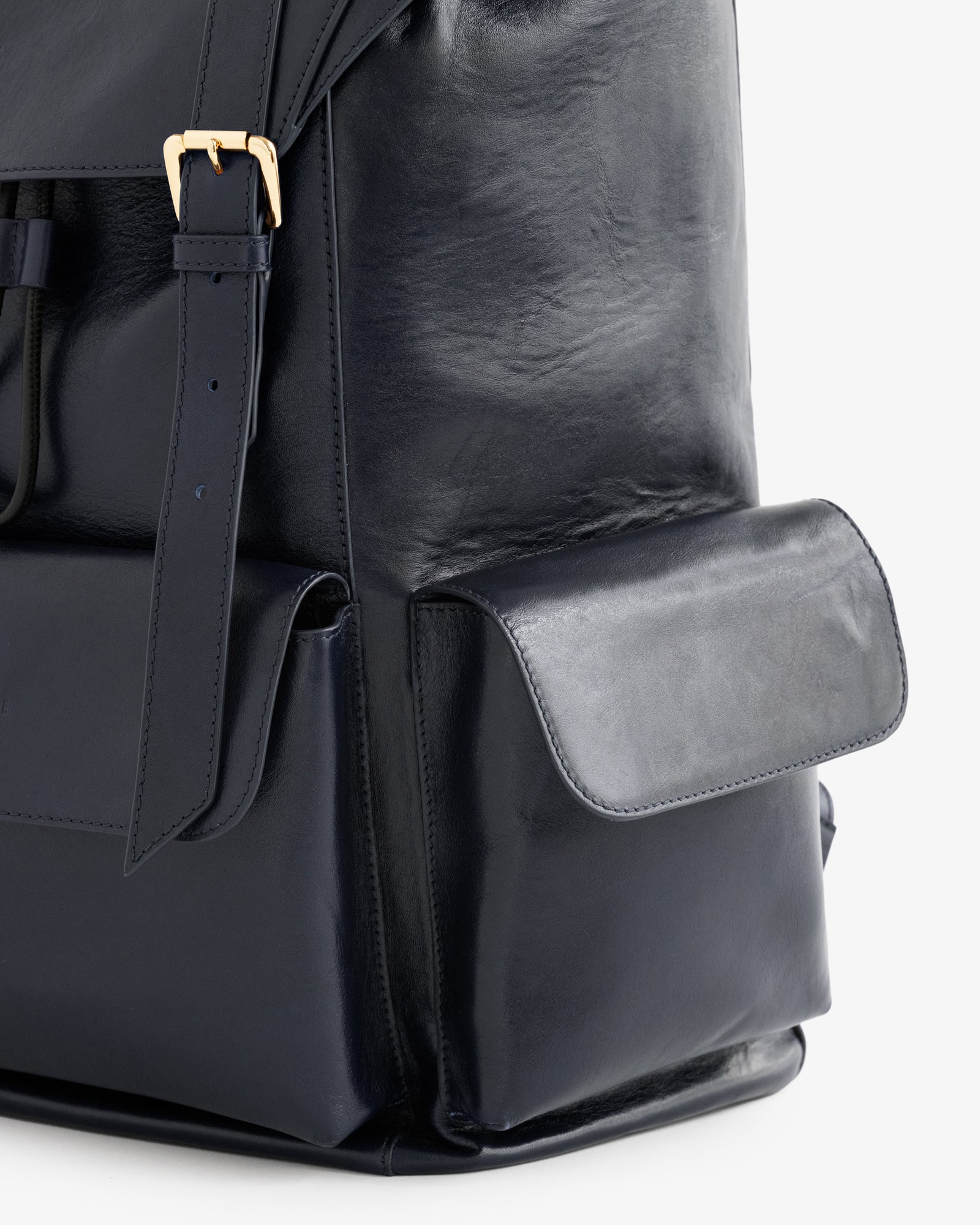 Debossed Logo Leather Backpack – Aimé Leon Dore