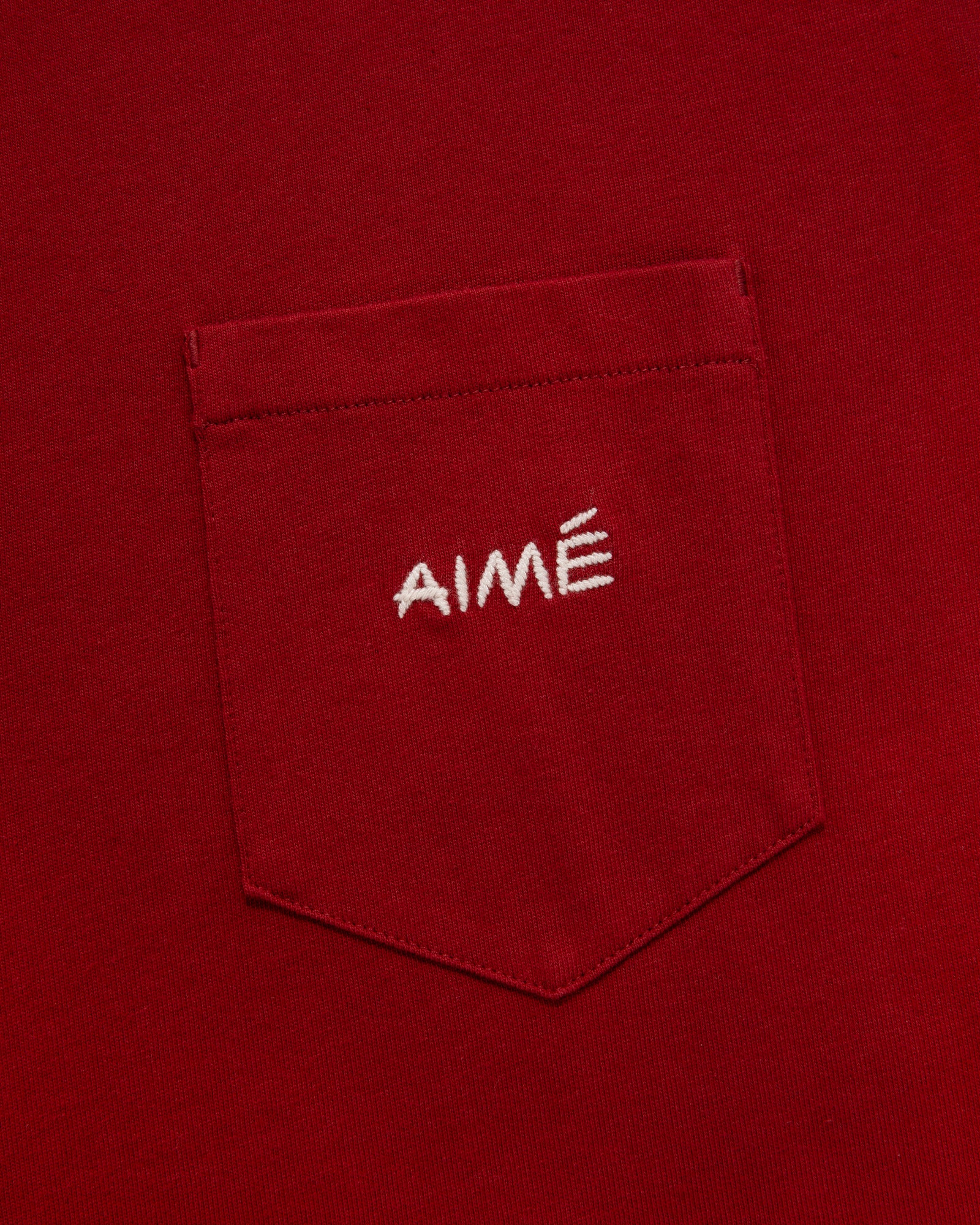 Embroidered Aimé Pocket Tee