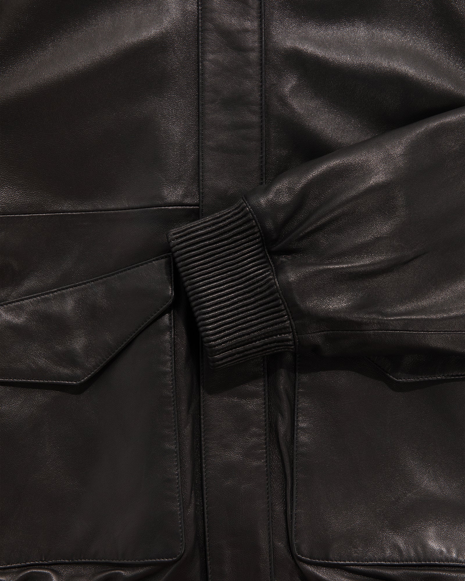 Leather Bomber Jacket