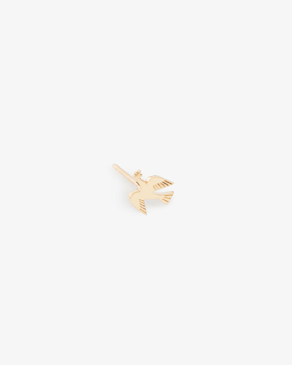 14Kt Gold Dove Earring