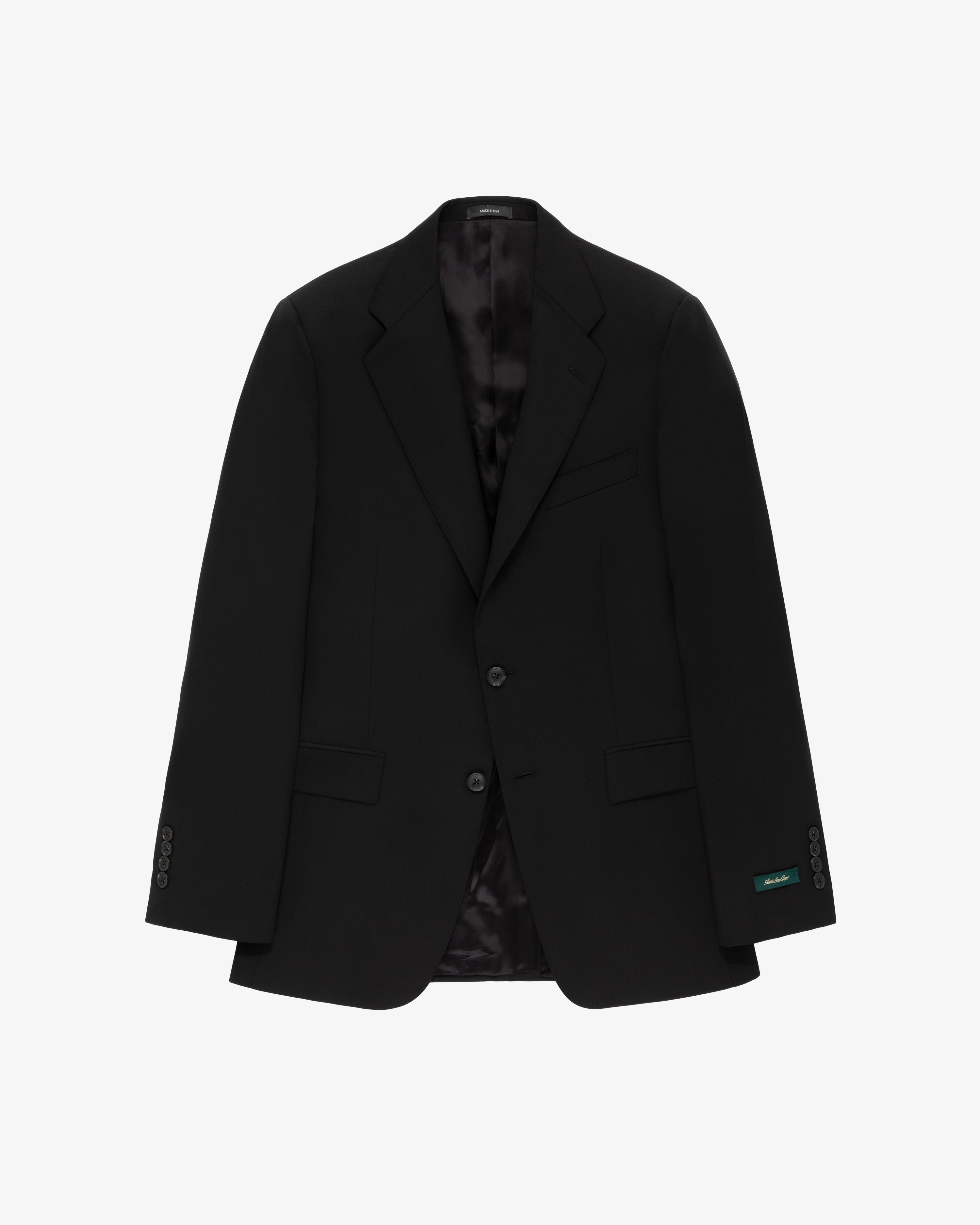 Single-Breasted  Wool  Suit Jacket