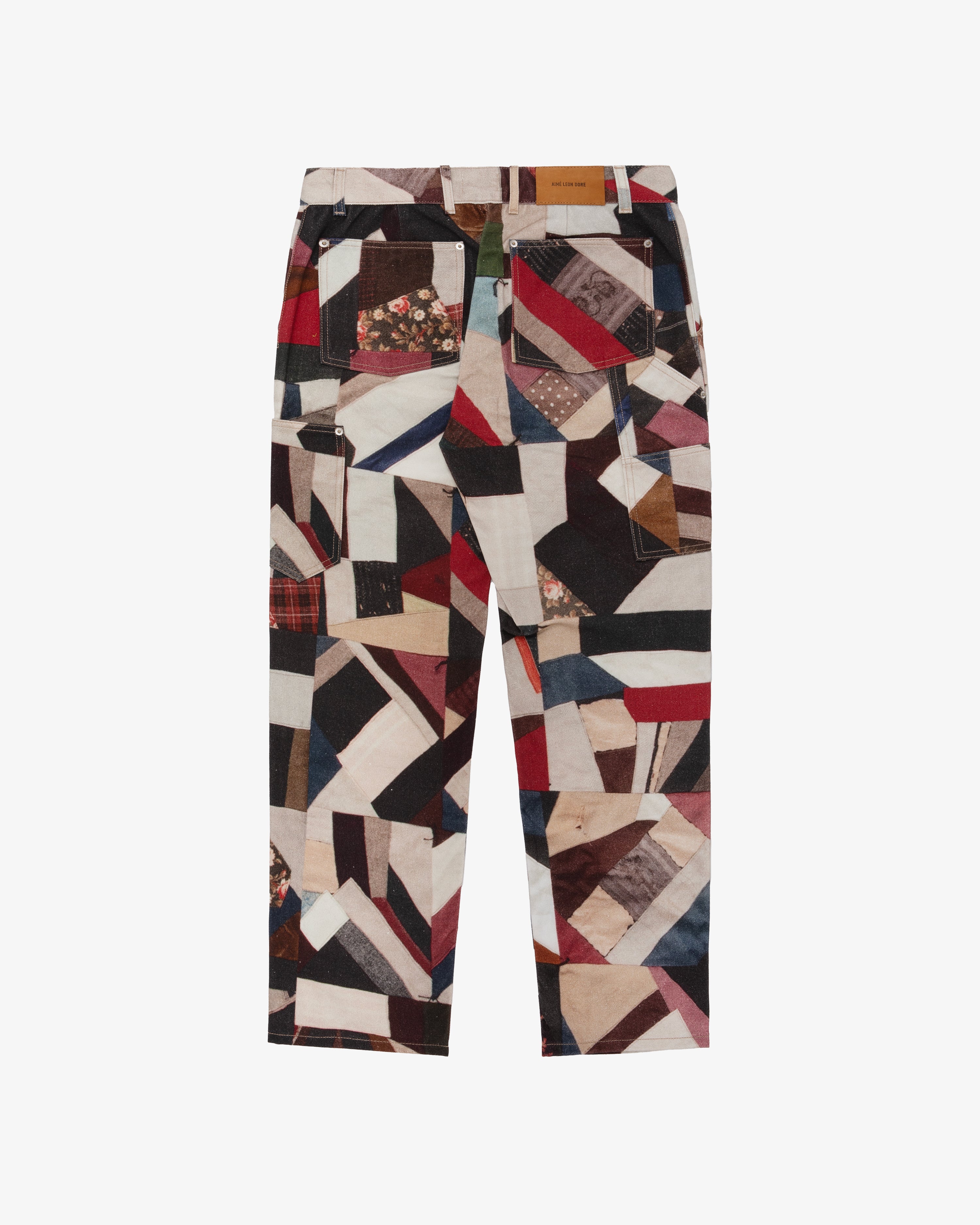 Quilt Print Double Knee Pant