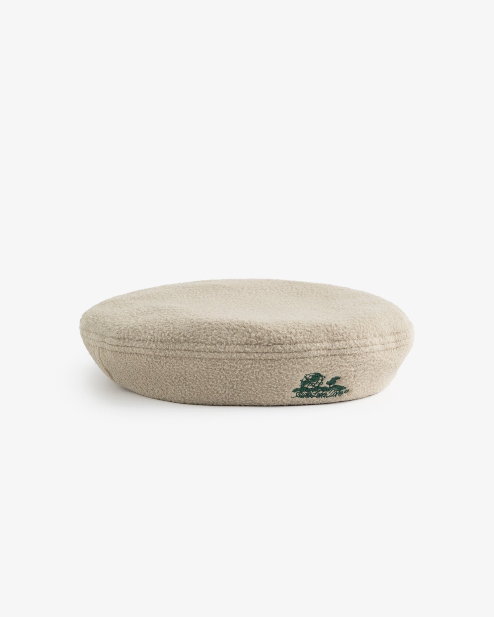 Aime Leon Dore ALD Wool Beret with Embroidered Logo in Laurel Oak (Beige)  SS23
