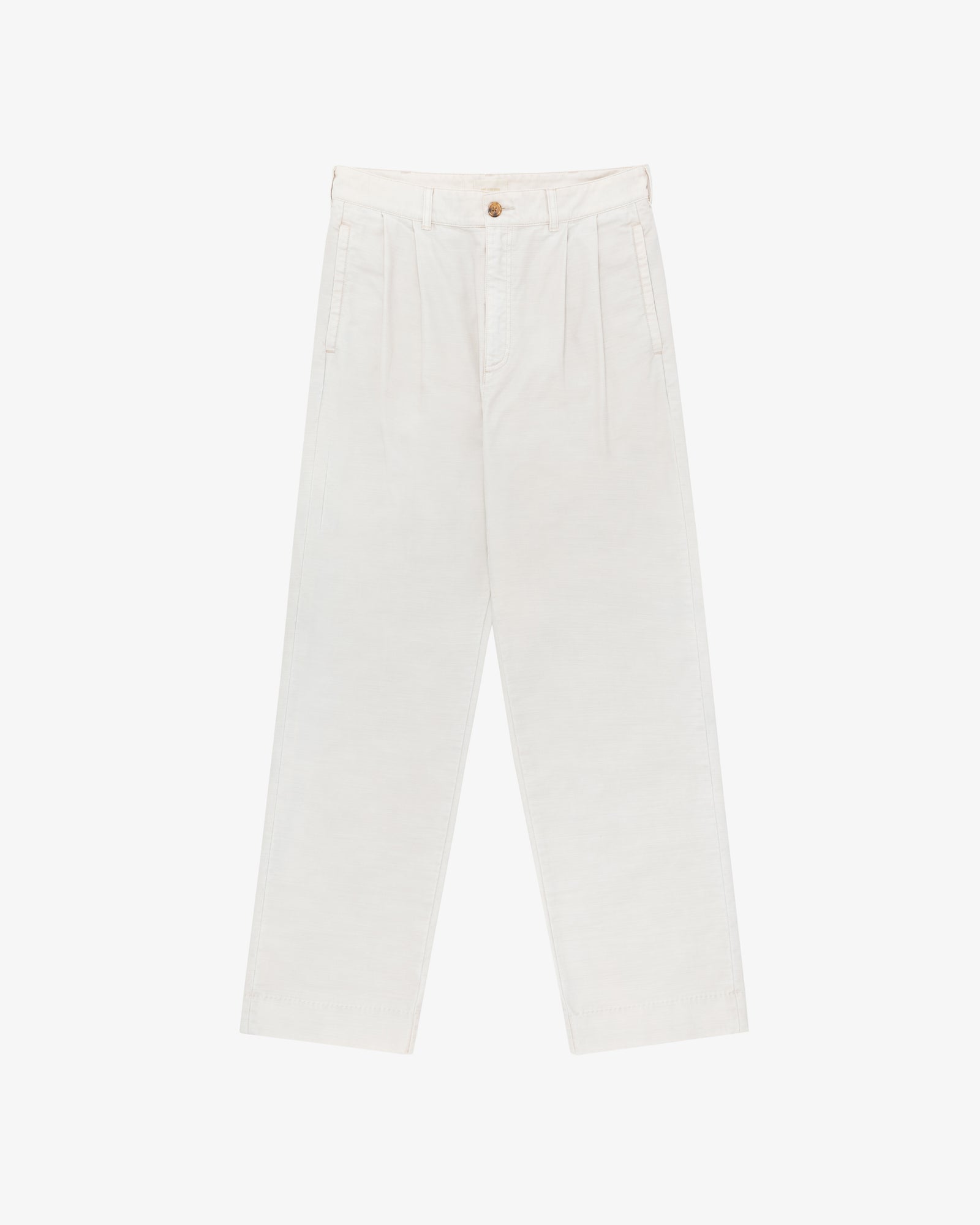 Garment Dyed Double Pleated Pant