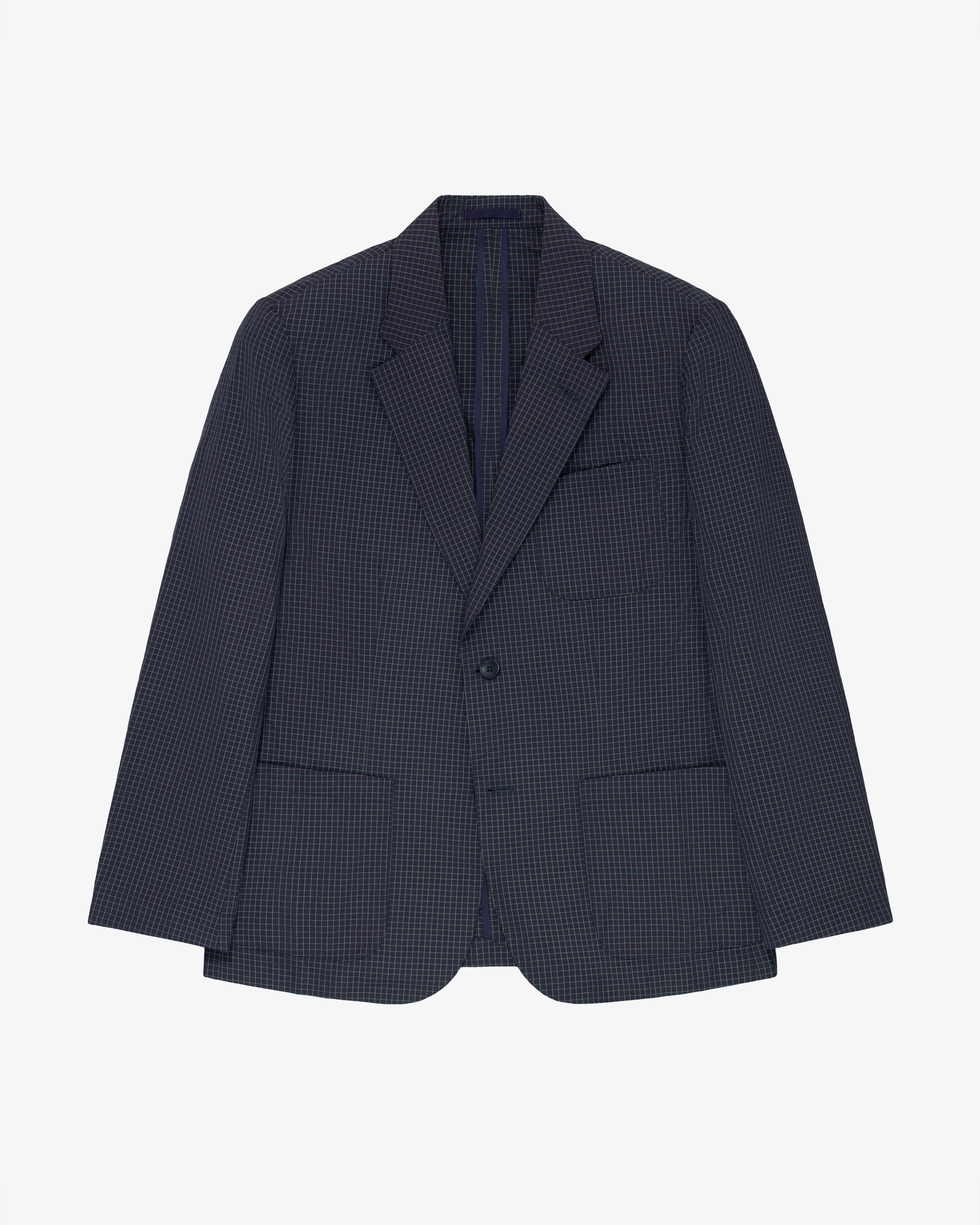 Single-Breasted Ripstop Suit Jacket