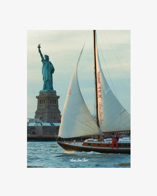 Sailing    on the Hudson Poster