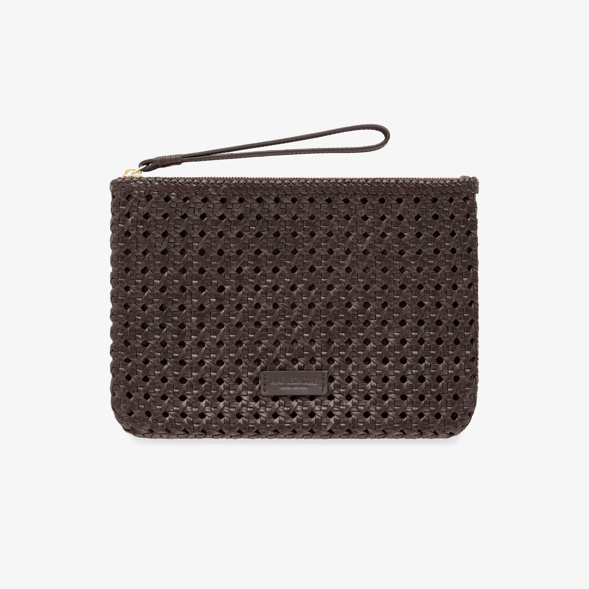 Woven Leather Pouch at AimeLeonDore.com