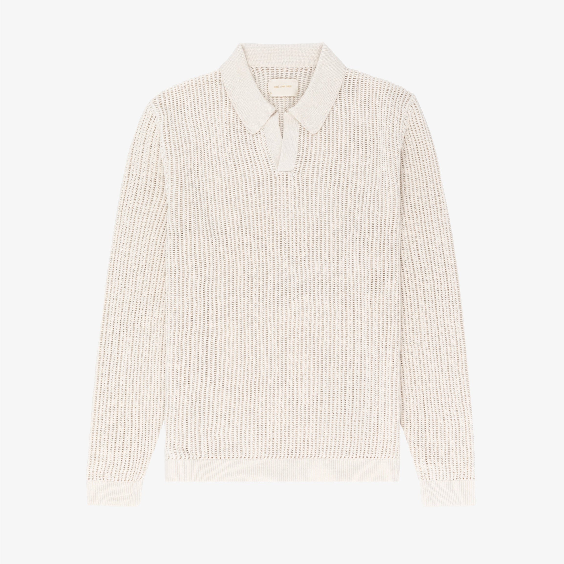 Long-Sleeve Mesh Knit Polo – Aimé Leon Dore