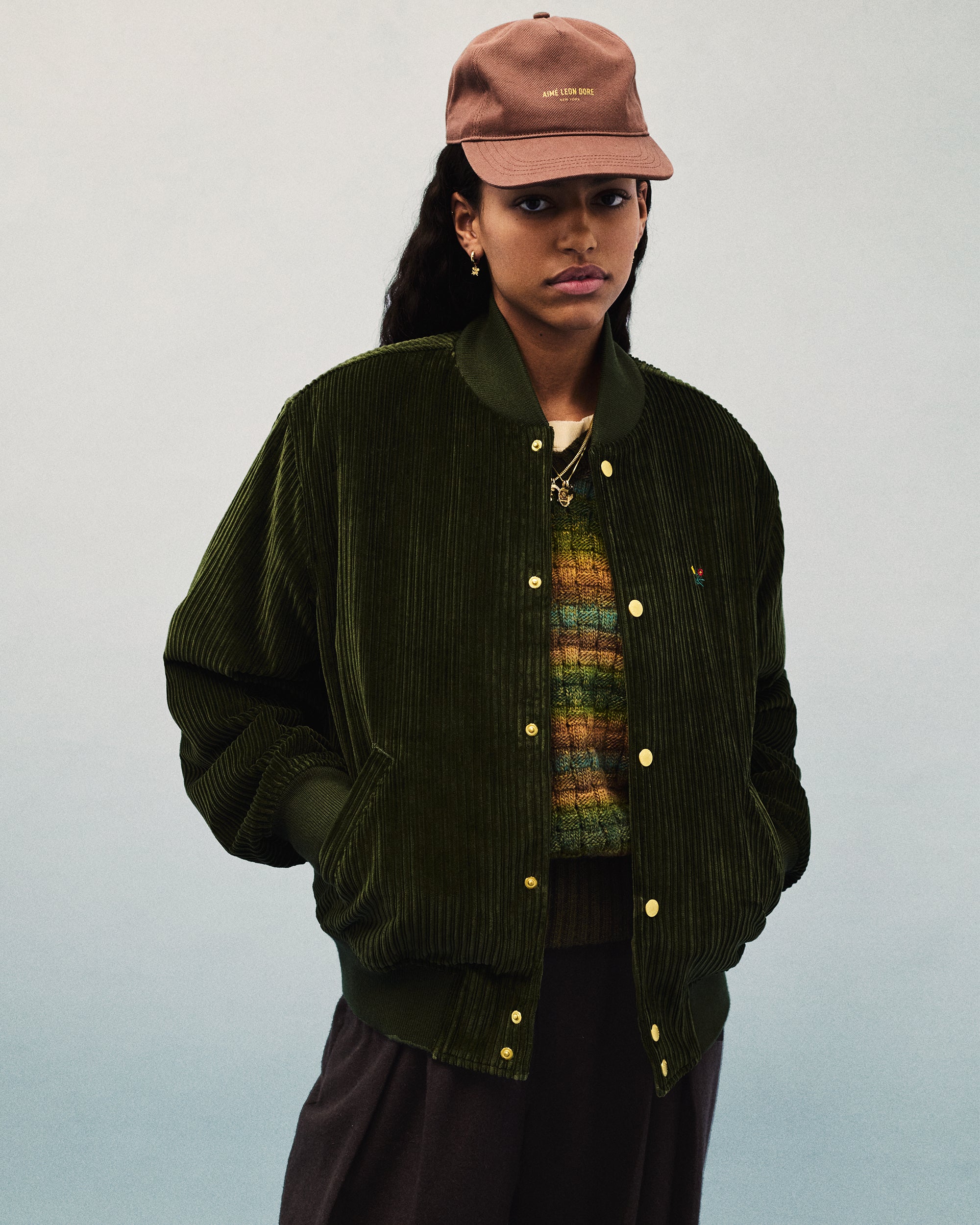 Corduroy Crest Varsity Jacket Aime Leon Dore