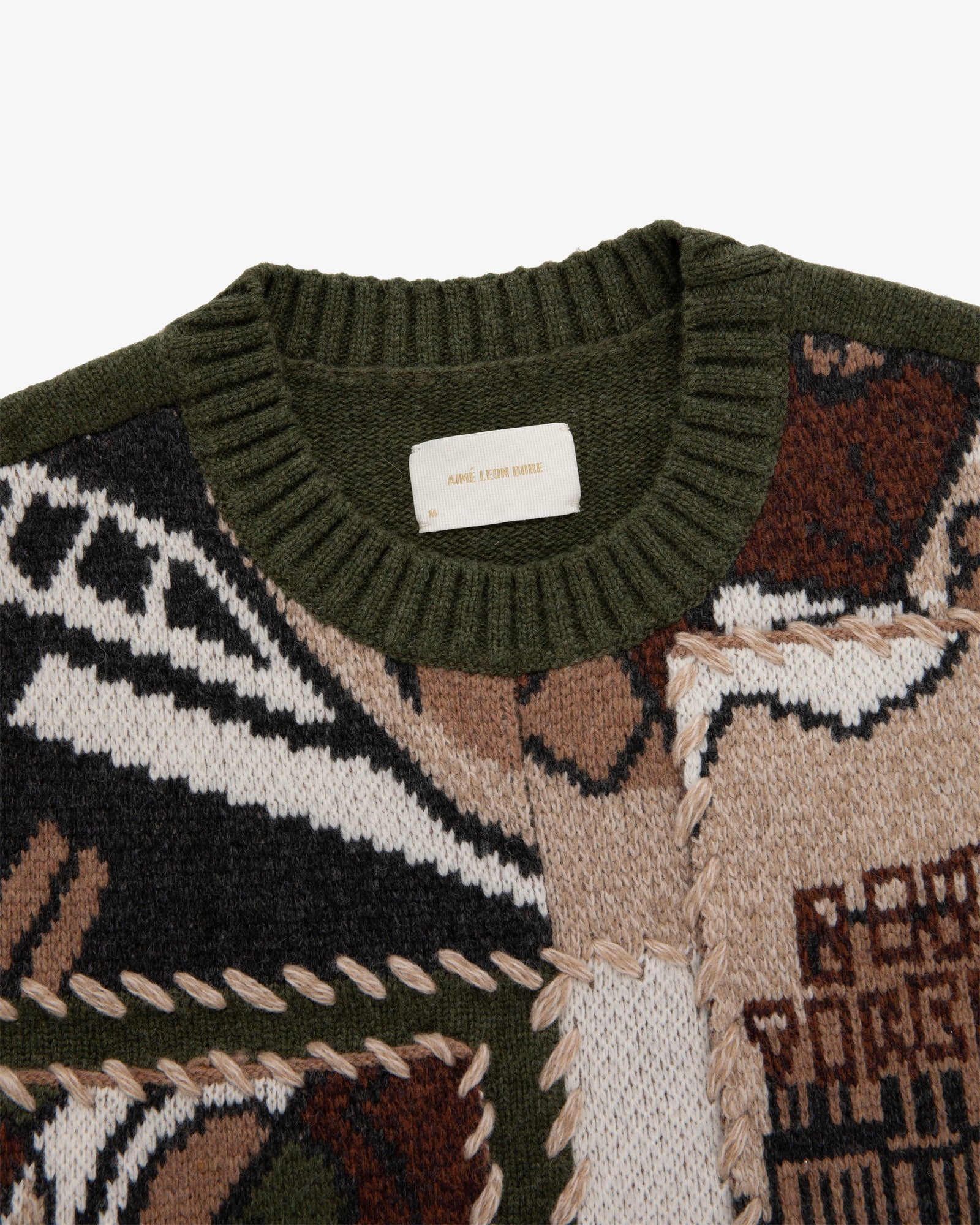 Molina Patchwork Crewneck Sweater