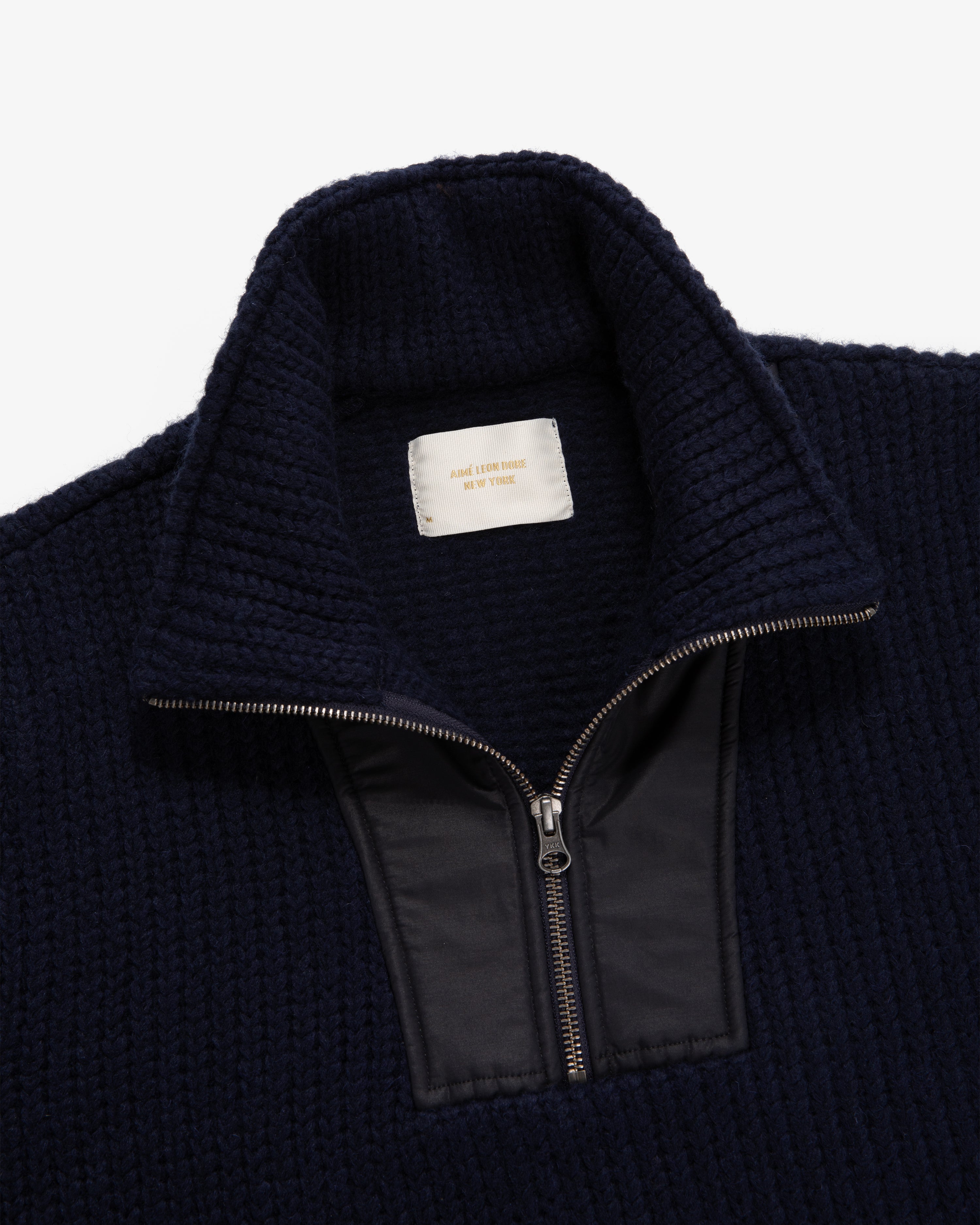 Paneled Half-Zip Pullover