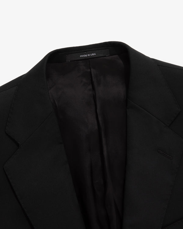 Single-Breasted  Wool  Suit Jacket