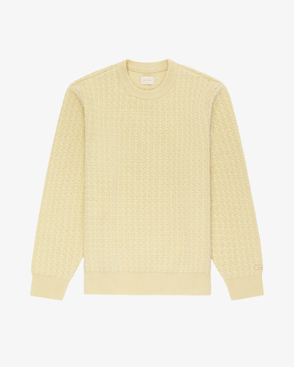 Wavy Cashmere Crewneck Sweater