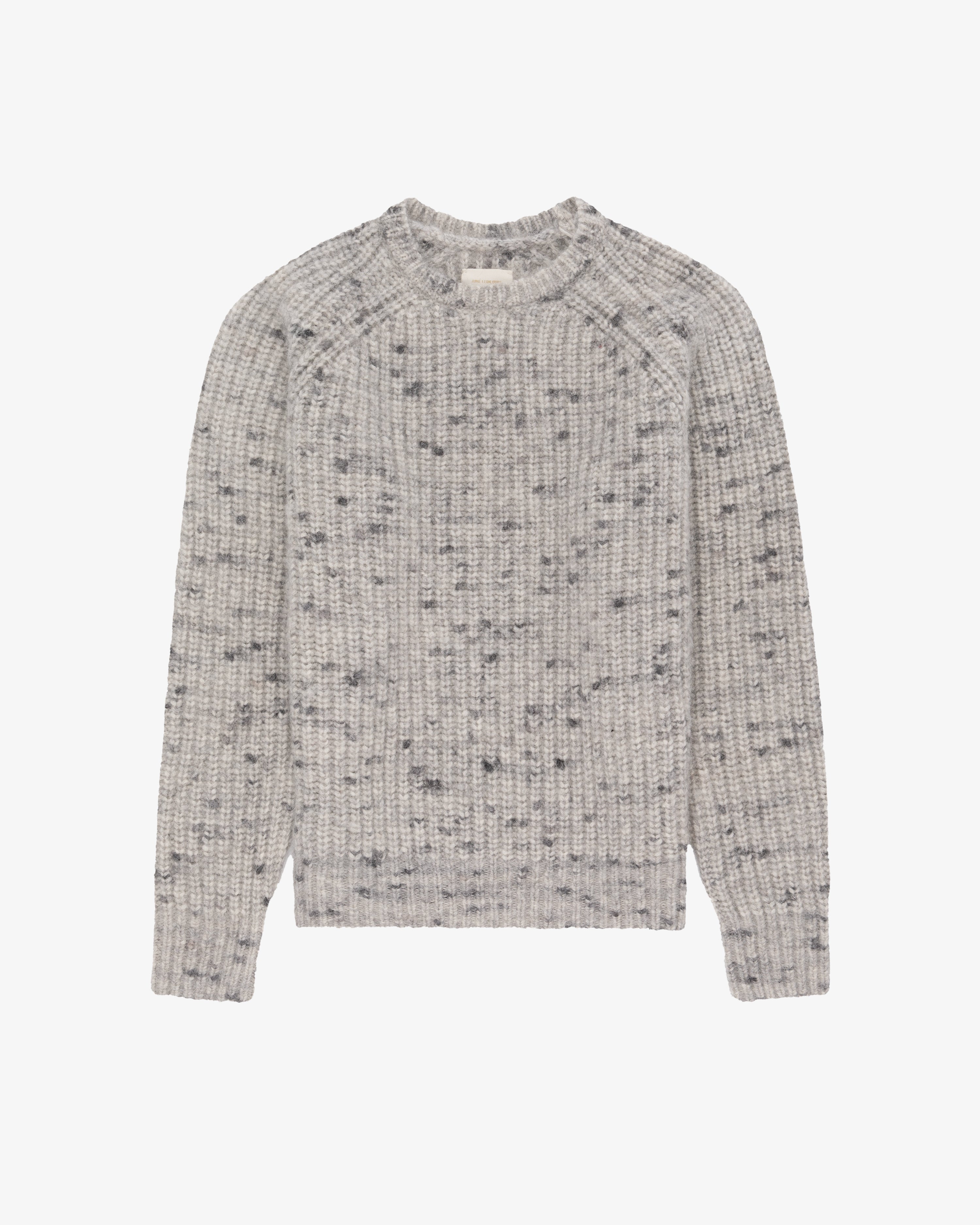 Flecked Alpaca Crewneck Sweater