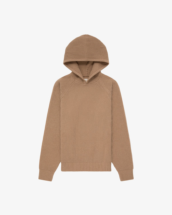 Ribbed Knit Hoodie