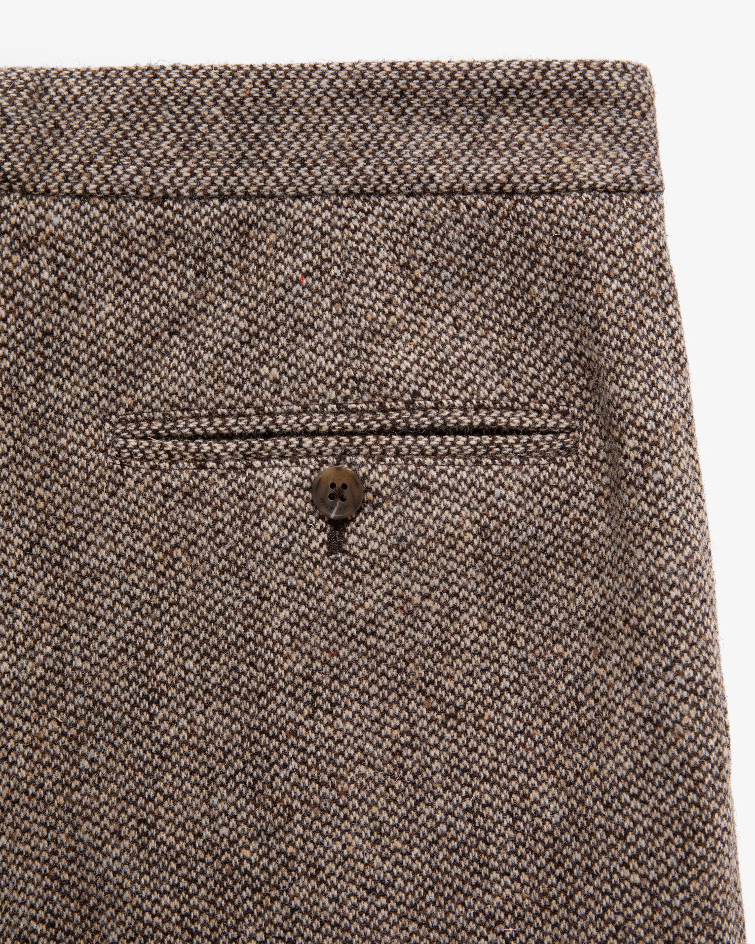 Single Pleated Birdseye Wool Trouser