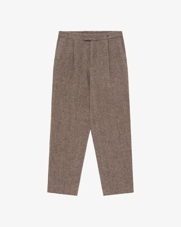 Single Pleated Birdseye Wool Trouser