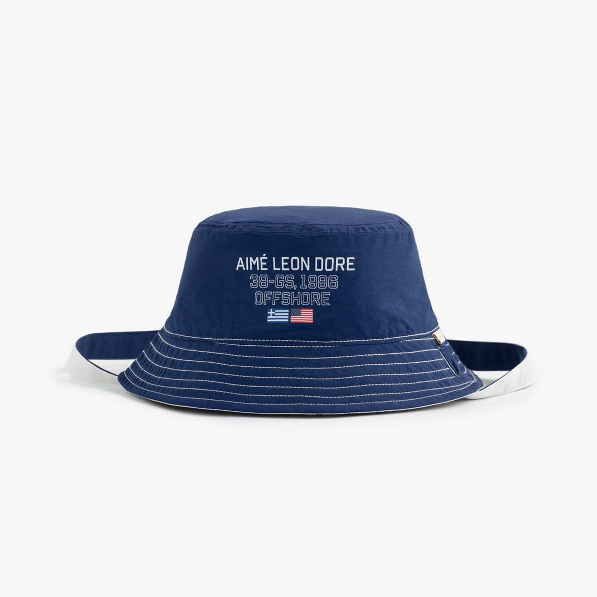 38-GS Offshore Reversible Nylon Bucket Hat at AimeLeonDore.com