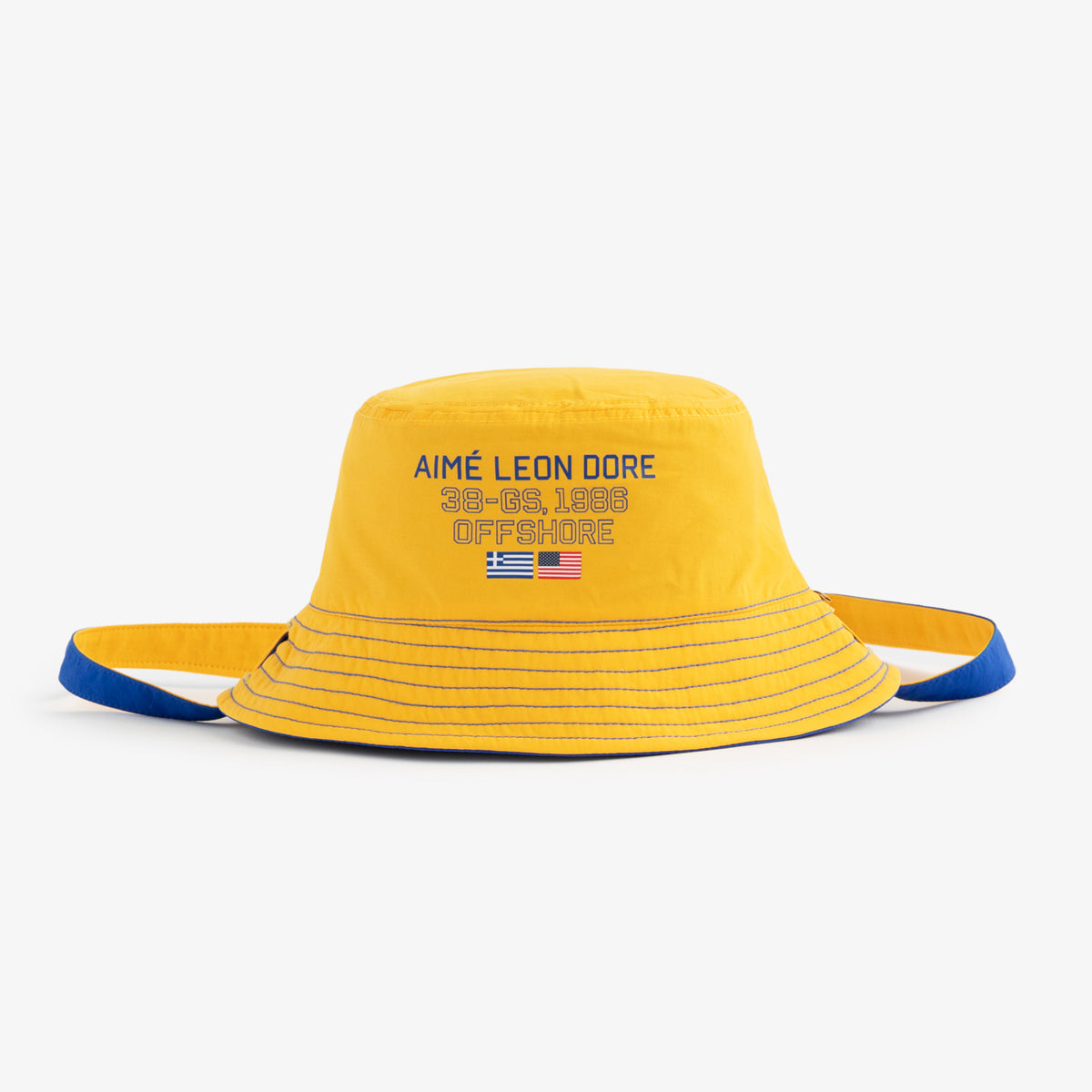 38-GS Offshore Reversible Nylon Bucket Hat at AimeLeonDore.com