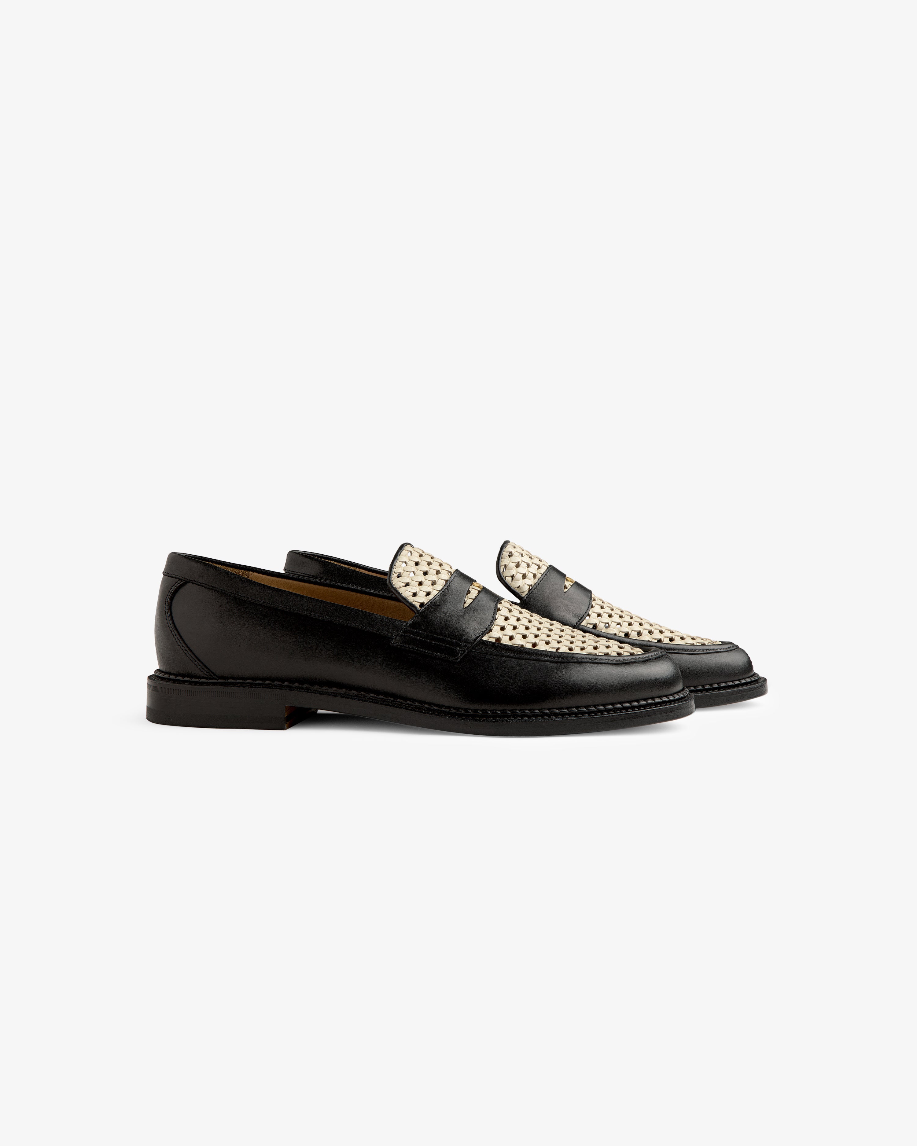 Queens Crest Raffia Loafer