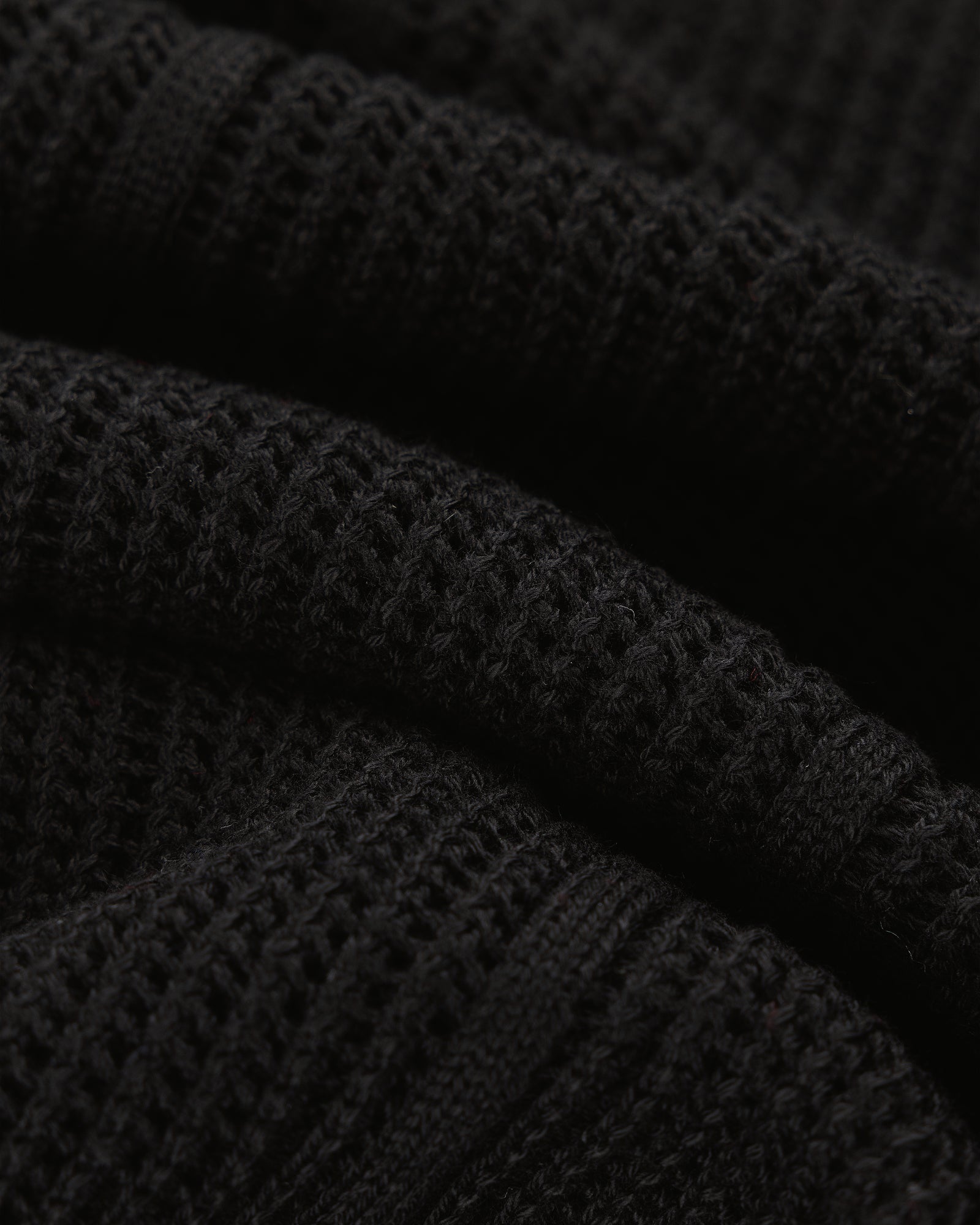 Long-Sleeve Mesh Knit Tee