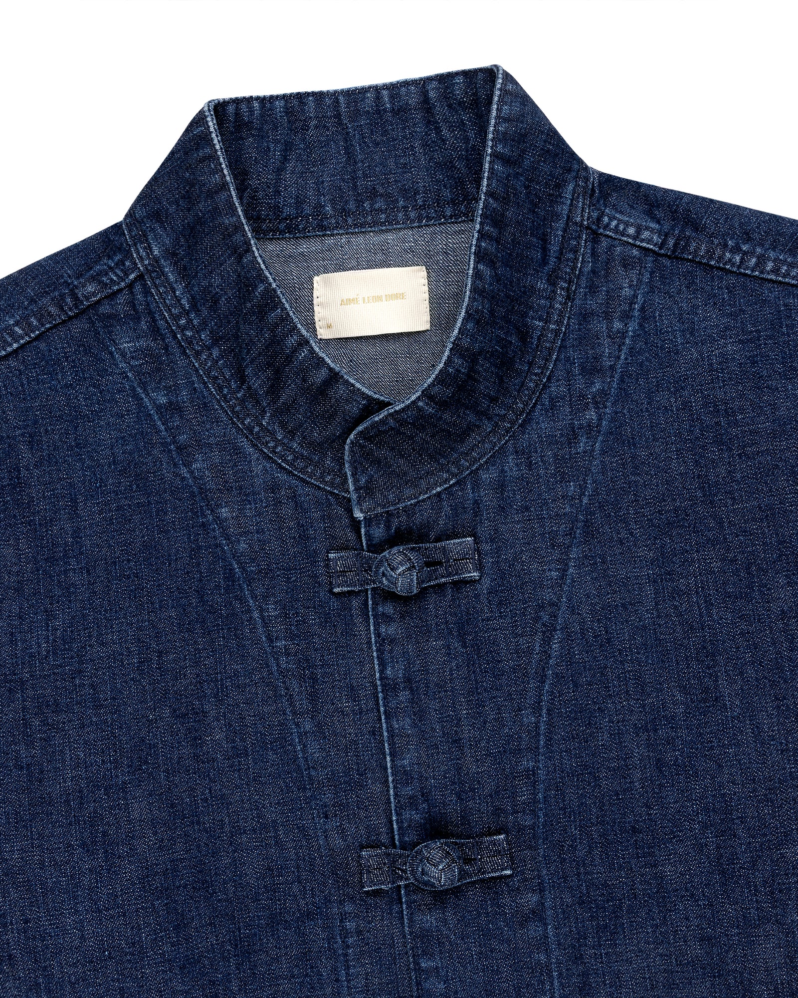 Denim Collarband Jacket