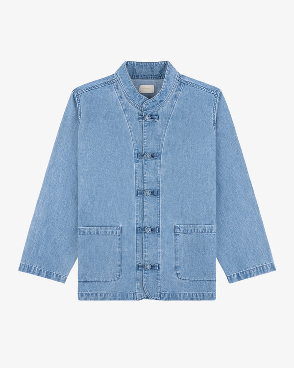 Denim Collarband Jacket