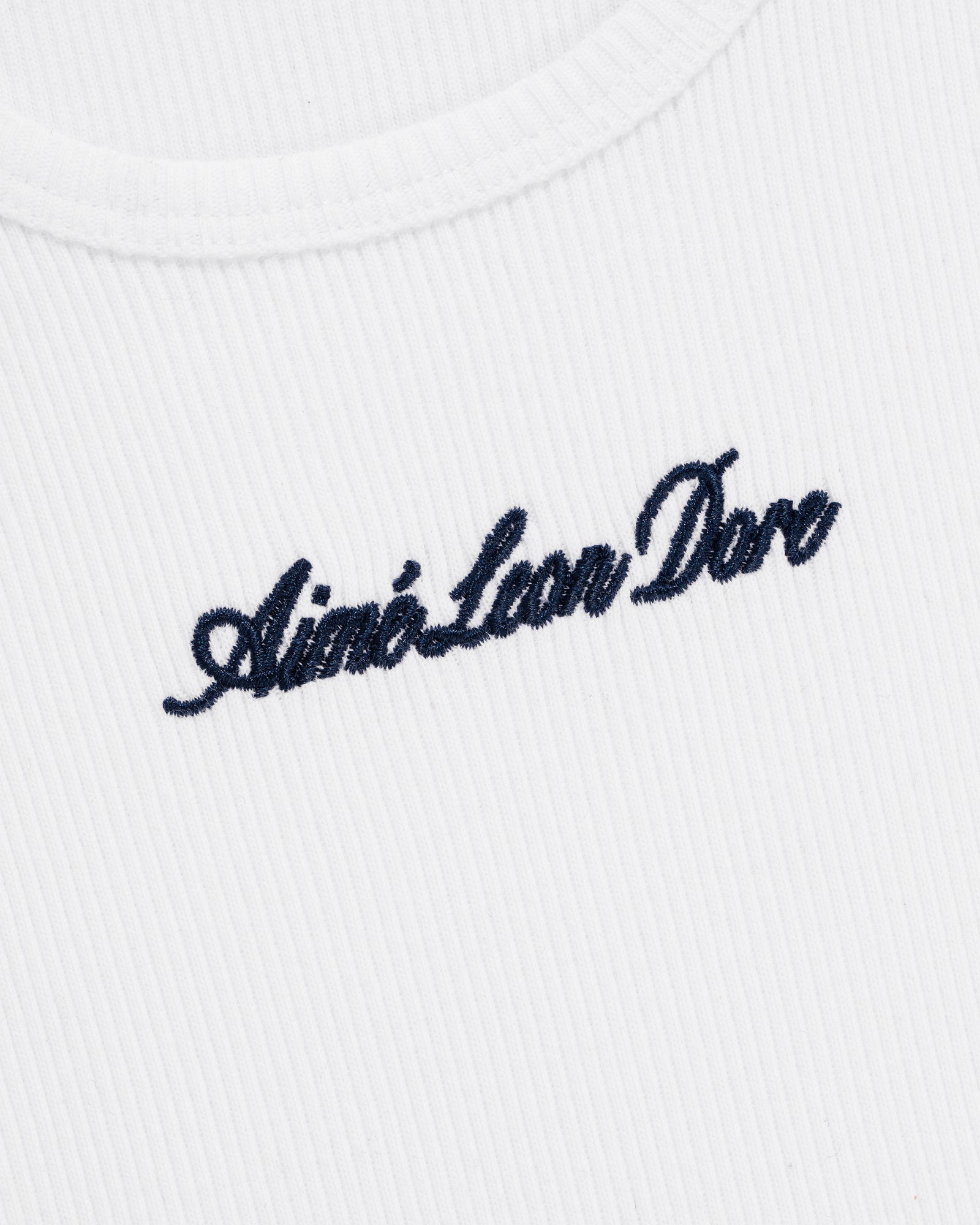 Embroidered Logo Tank   Top