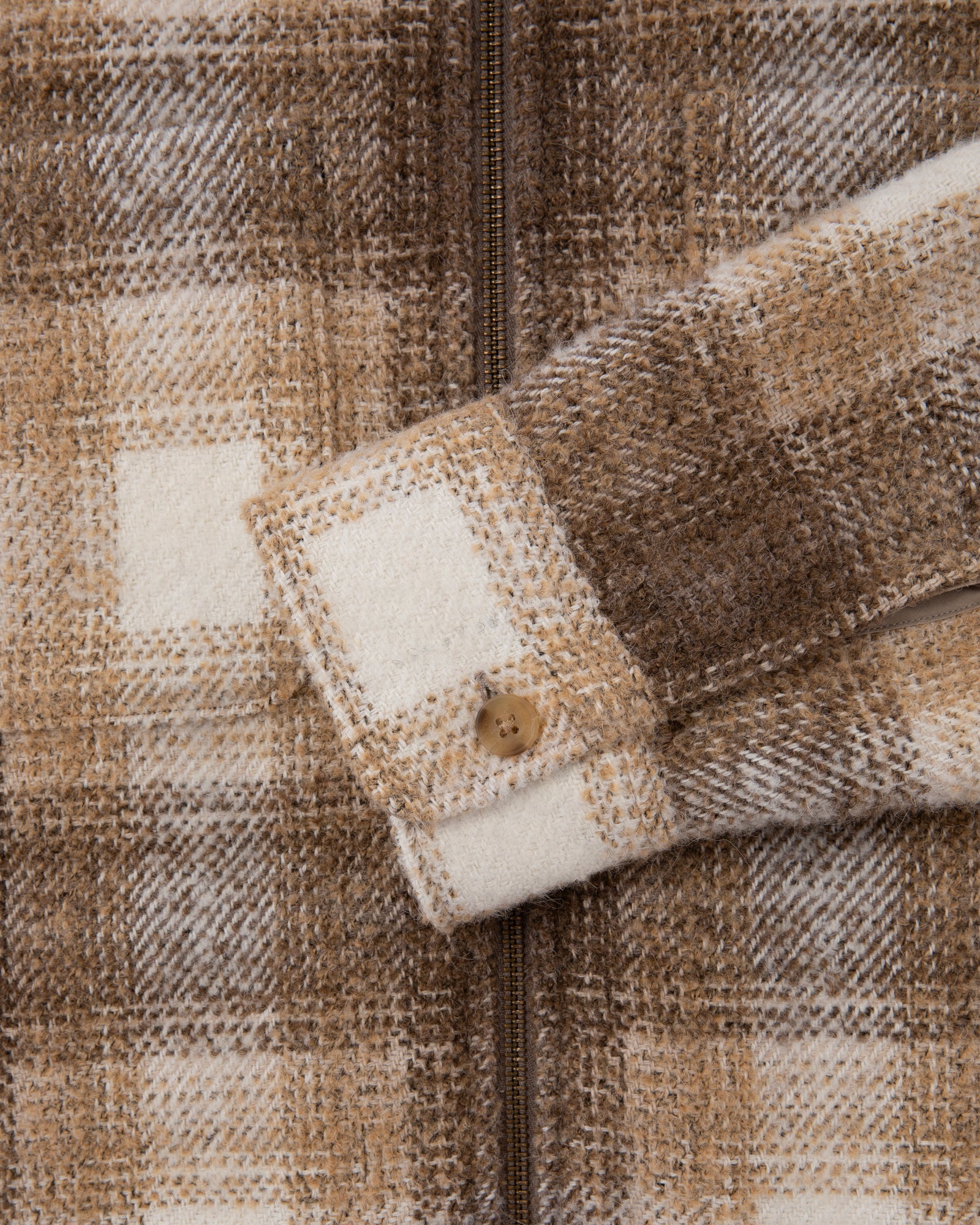 Alpaca Blend Zip Shirt