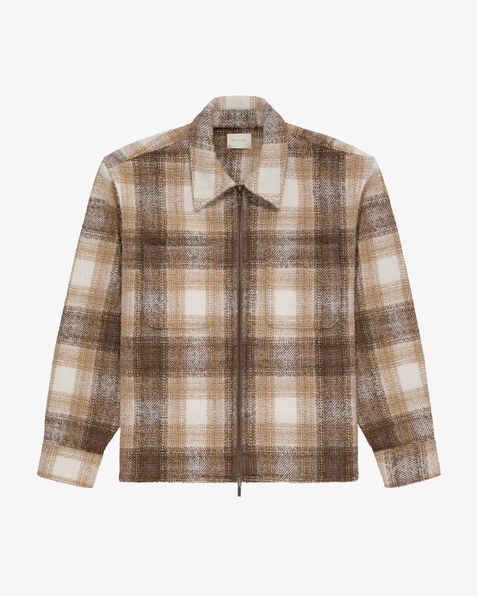 Alpaca Blend Zip Shirt