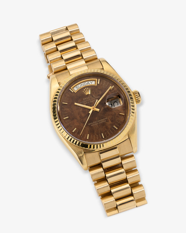 Rolex Datejust Wood Dial Watch