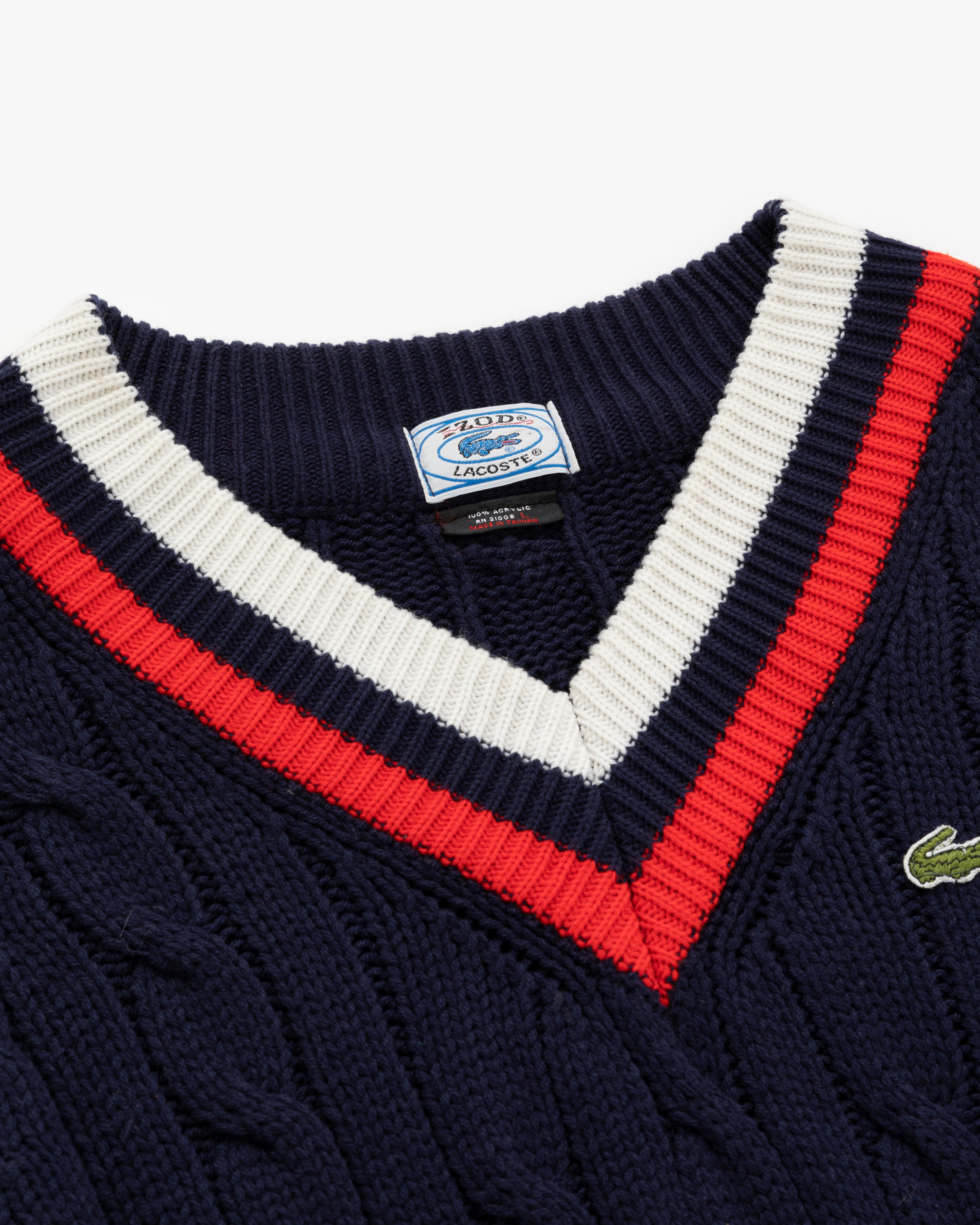 Vintage Lacoste V-Neck Knit Sweater – Aimé Leon Dore