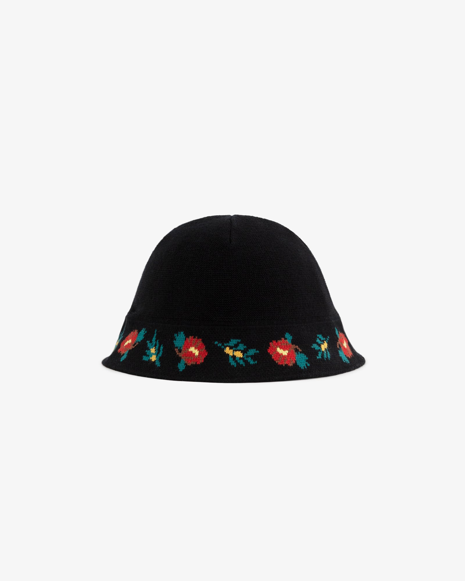 Floral Knit Bucket Hat